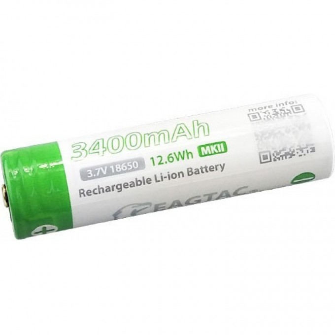 Аккумулятор EAGLETAC 18650 3400 мАч Mk II, защищенный 6941368220072